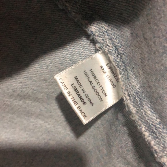 Love Tree Distressed Denim Jean Jacket - Picture 3 of 4